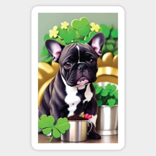 Puppy First St. Patrick's Day Sticker